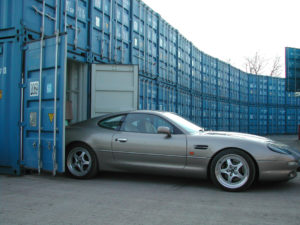 Aston Martin in a storage unit